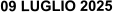 09 LUGLIO 2025