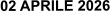 02 APRILE 2026